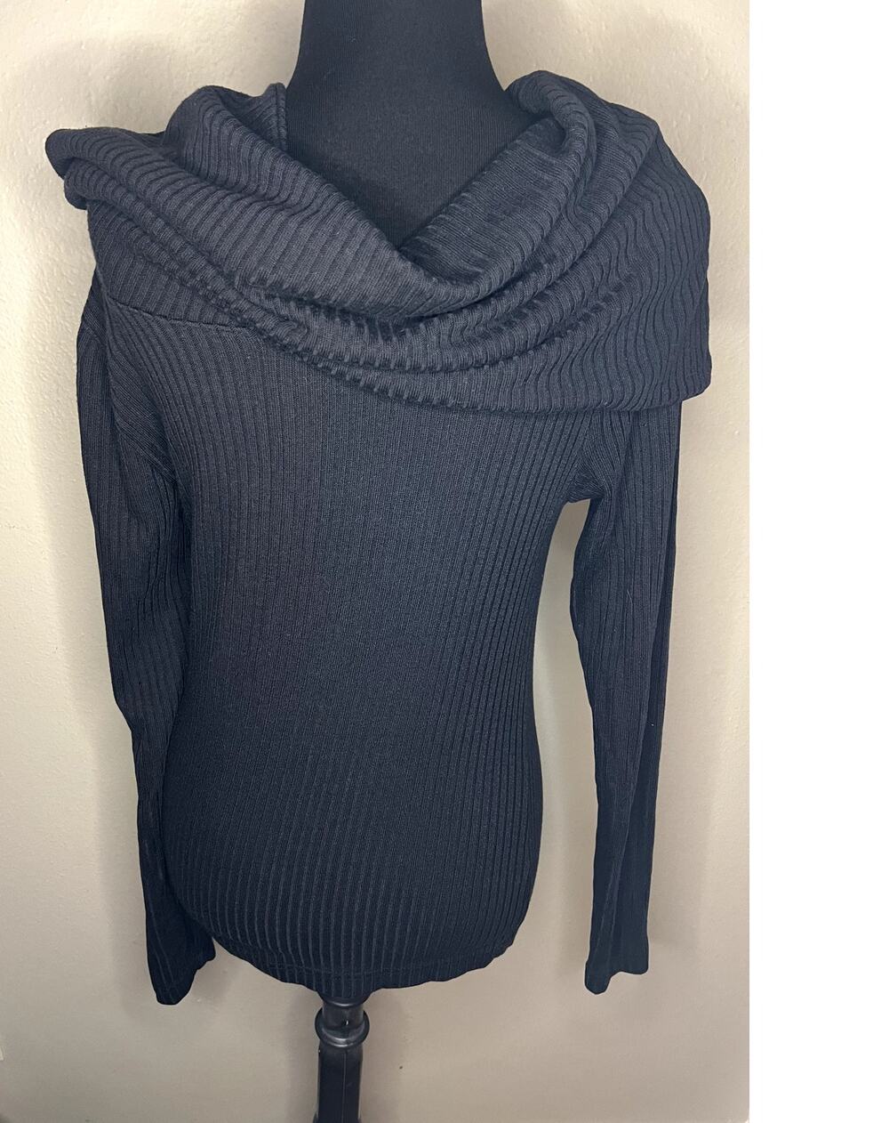 Club Monaco - Ribbed Cowl Neck Sweater - Size Small